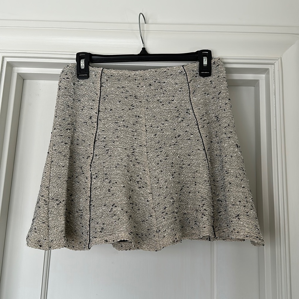 ARYN K Fit and flare mini skirt